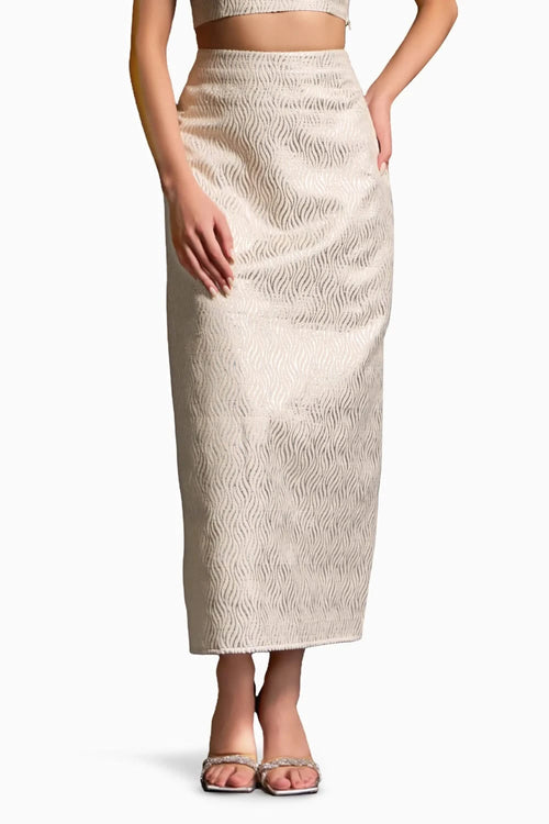 Moonlight White Grey Skirt