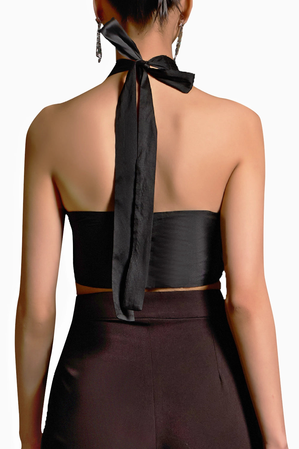 Afterglow Black Halter Top