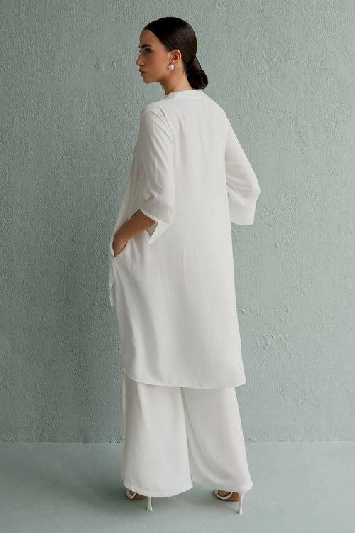 Zena White Top With Pants