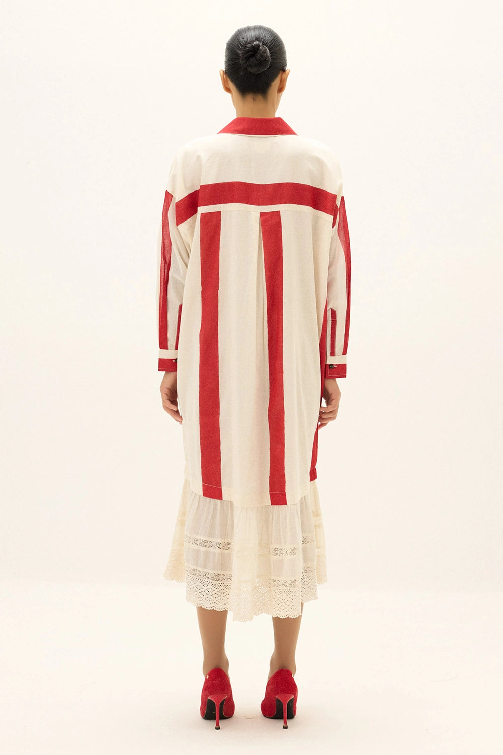 Off White Red Sylvia Dress