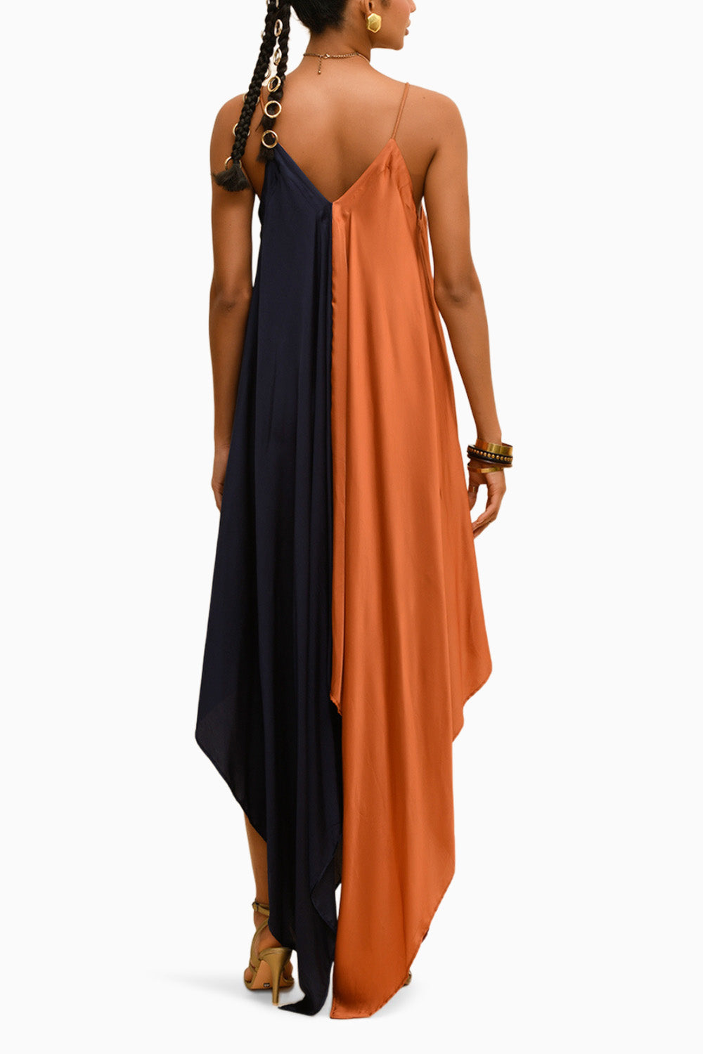 Two Tone Asymmetrical Dress