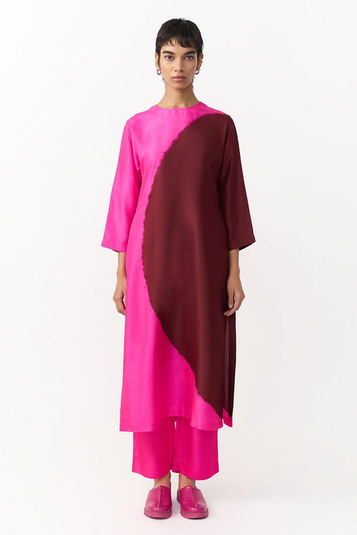 Polka Rani Burgundy Co-ord Set