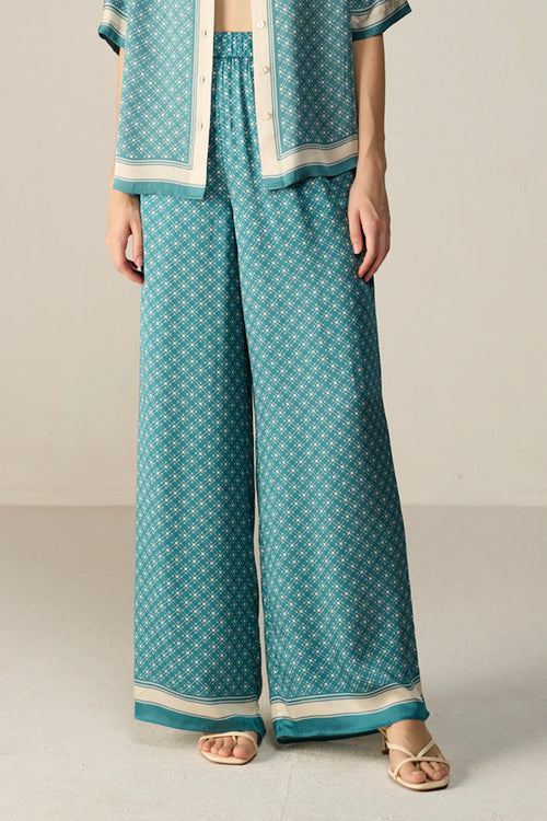 Teal Noah Trousers