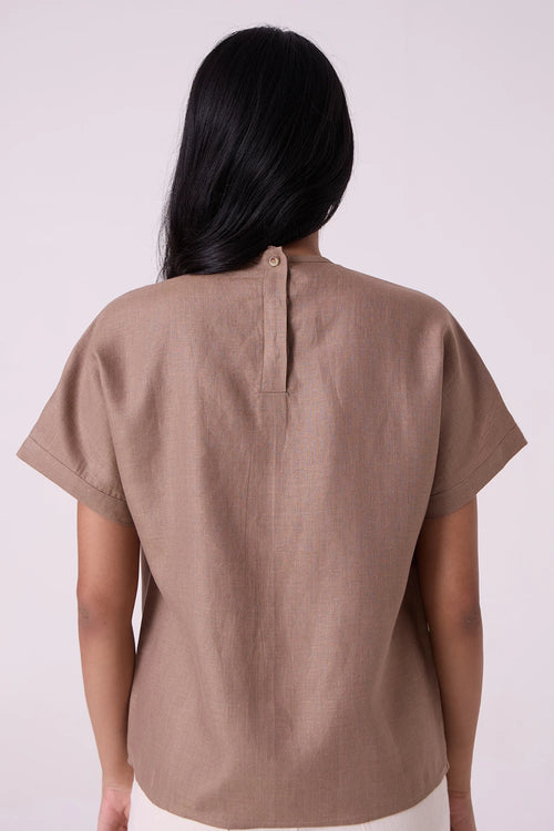 Pam Brown Linen Top