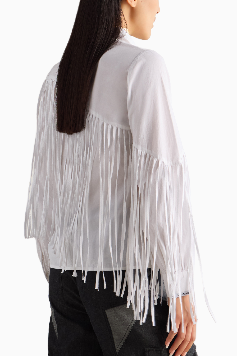 White Fringe Shirt