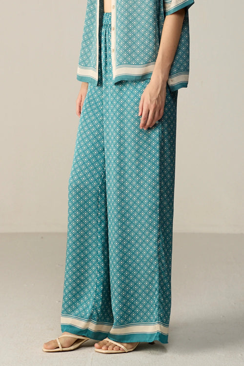 Teal Noah Trousers