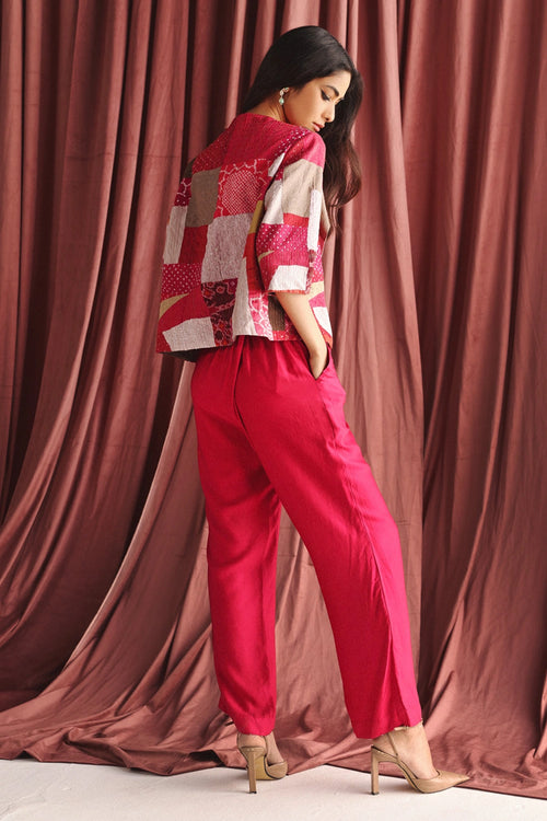 Multicolor Recycled Short Jacket