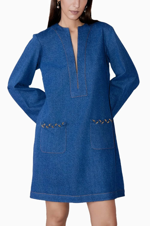 Denim Shift Dress