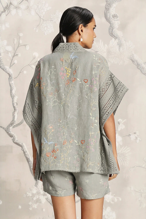 Walk in the Clouds Jade Short Kaftan and Shorts