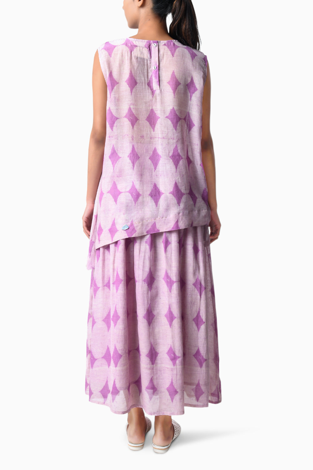 Pintuck Plum Cord Set
