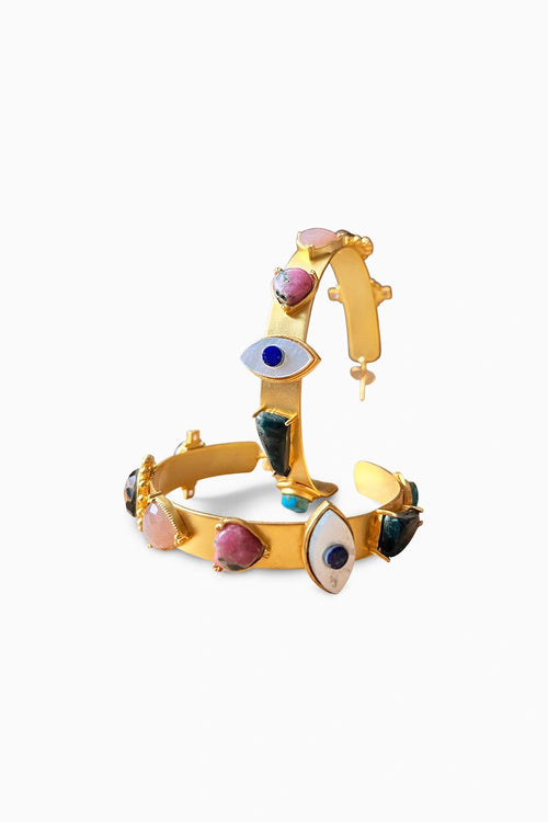 Balancing Act Hoop Earrings