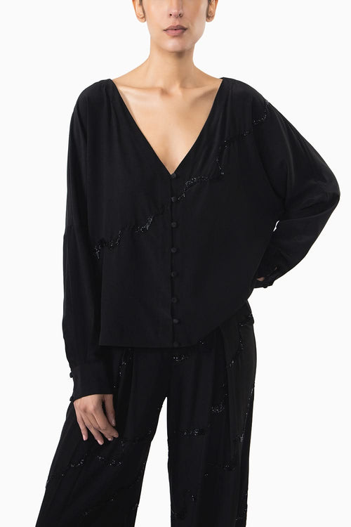 Thousand Crescents Silk Shirt