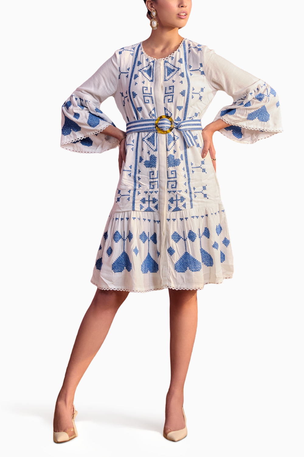 Cinque Terre Embroidered Dress