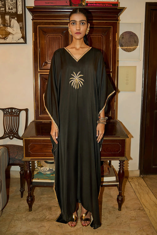 The Sparkler Black Kaftan