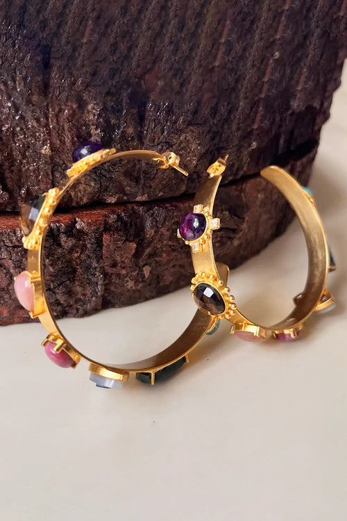 Balancing Act Hoop Earrings