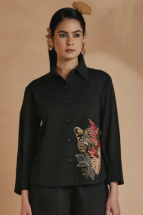 Black Leopard Shirt