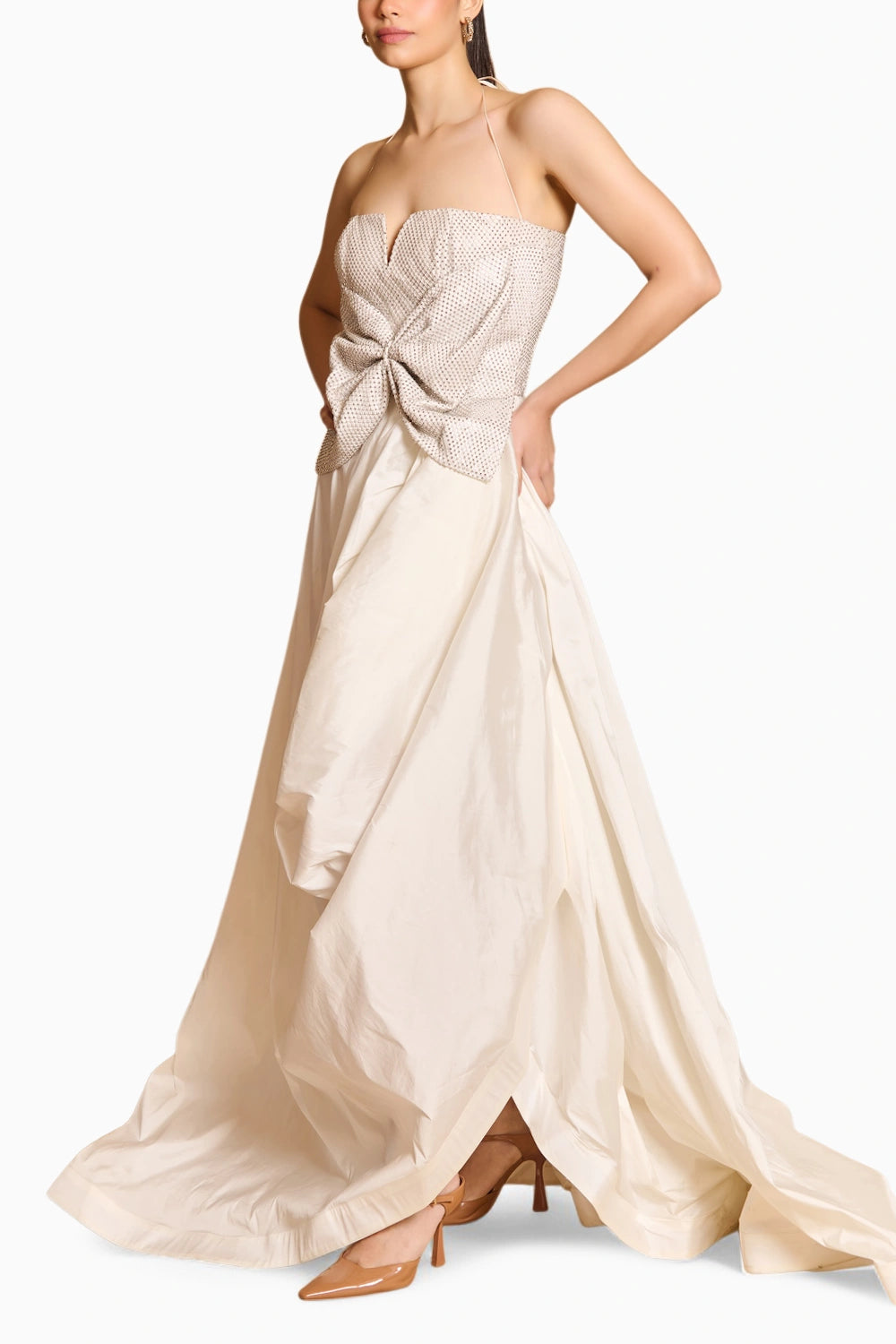 Spectrum Ivory Parachute Gown