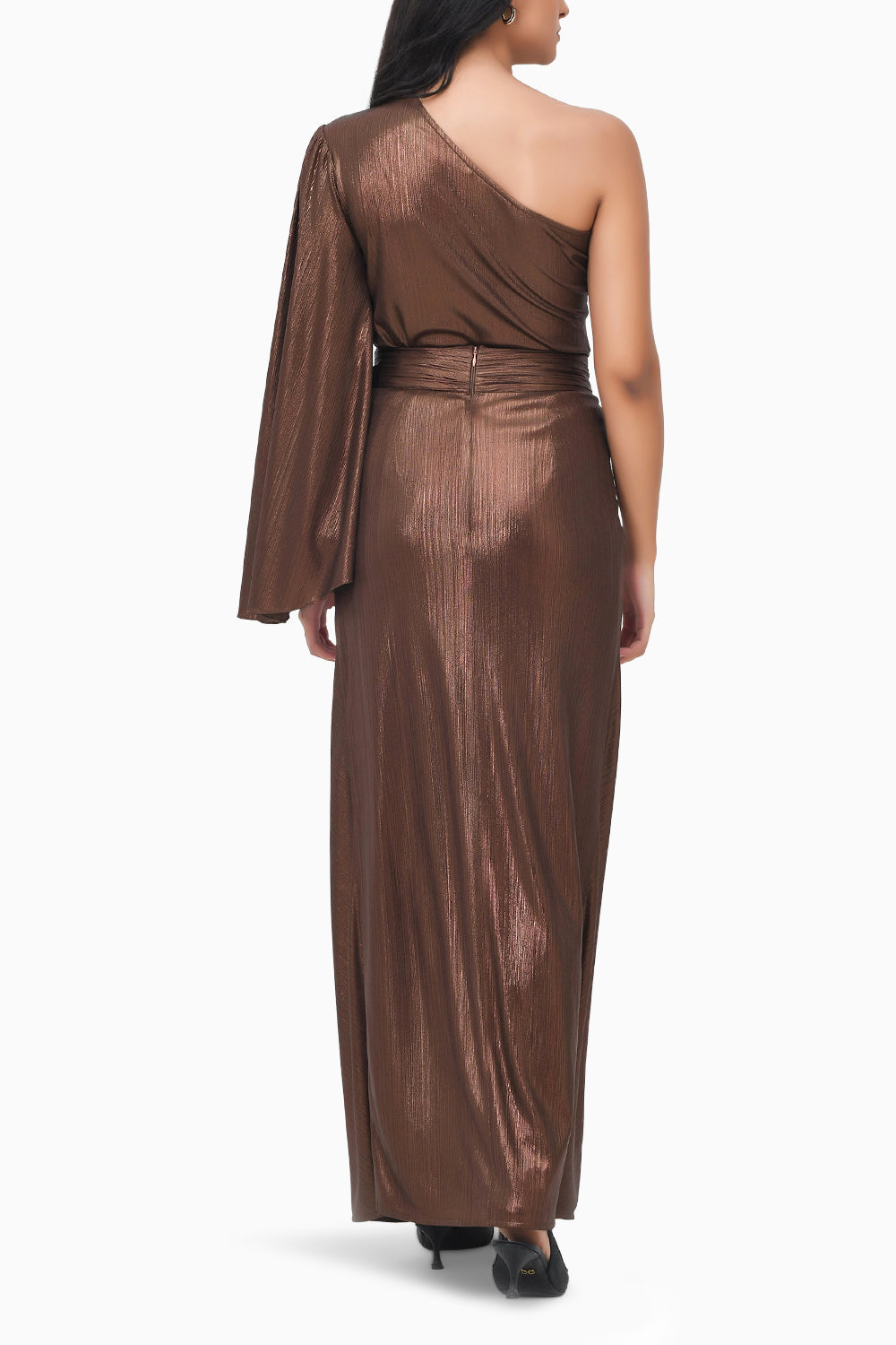 Sundowner Brown Top and Skirt Set