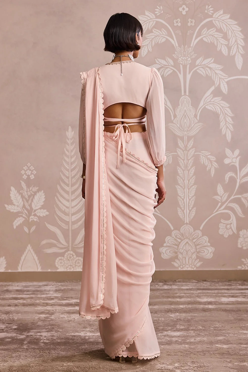 Pearl Saree Set