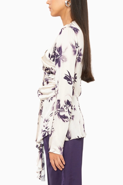 Magnolia Cream Wrap Top