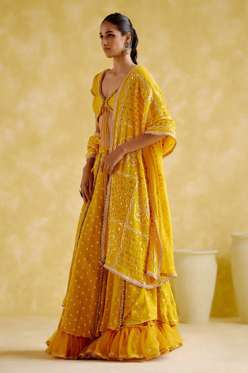 Aparna Yellow Lehnga Set