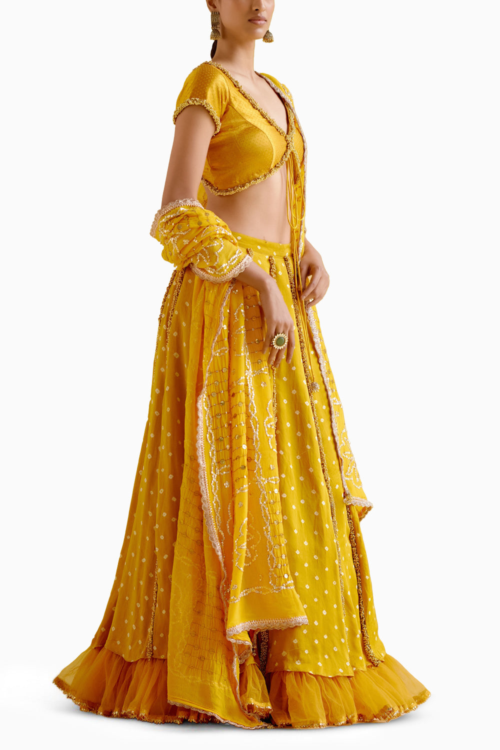 Aparna Yellow Lehnga Set