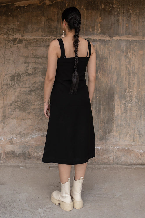 Black Contoured 3D Comfort Dress