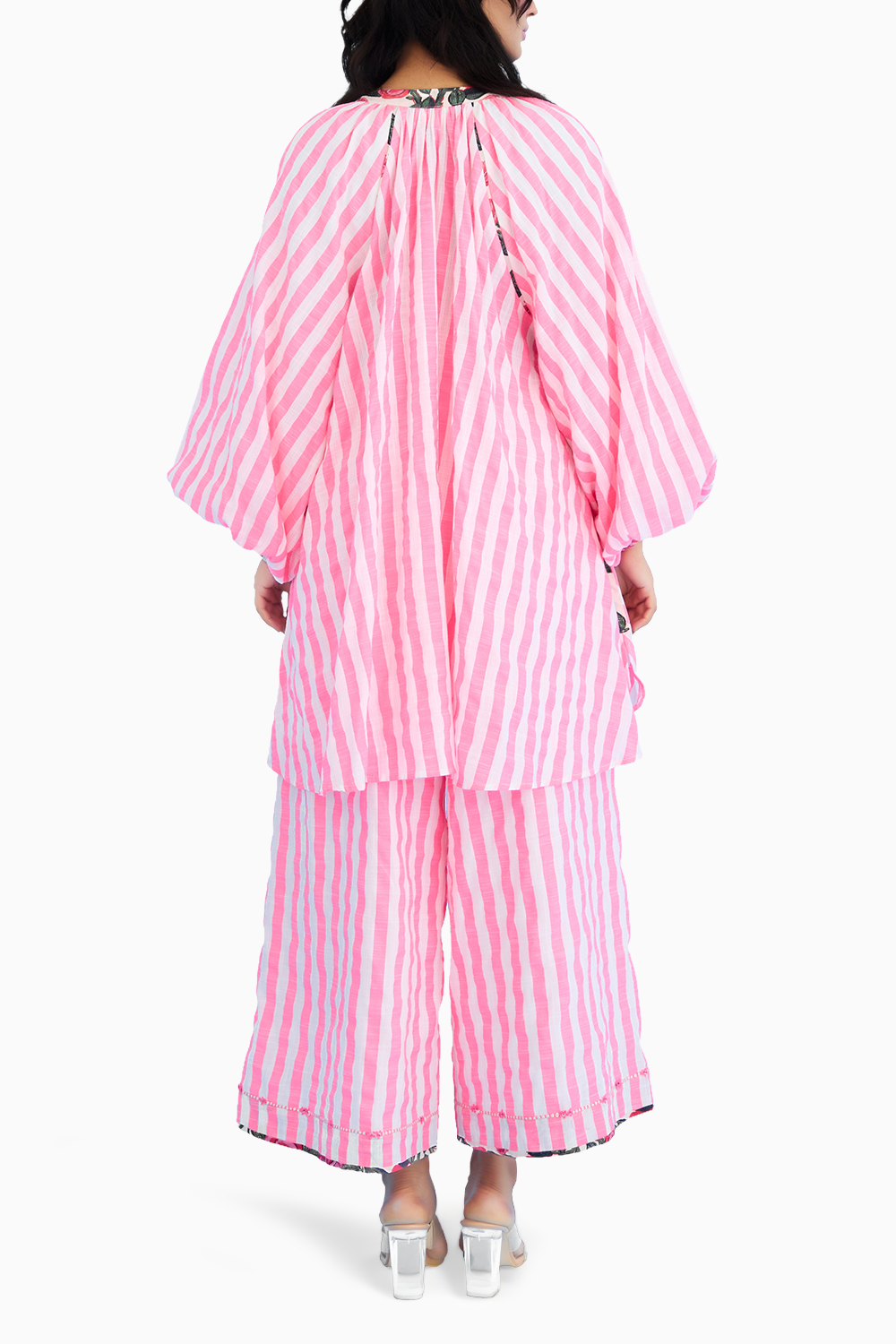 Pink Candy Stripes Raglan Shirt