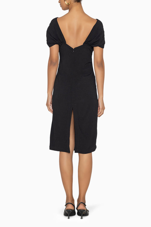 Moonlit Tide Black Dress