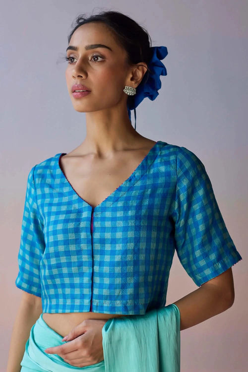 LightWoven Blue Blouse