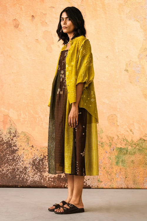 Multi Color Nerissa Dress with Meadow Shirt