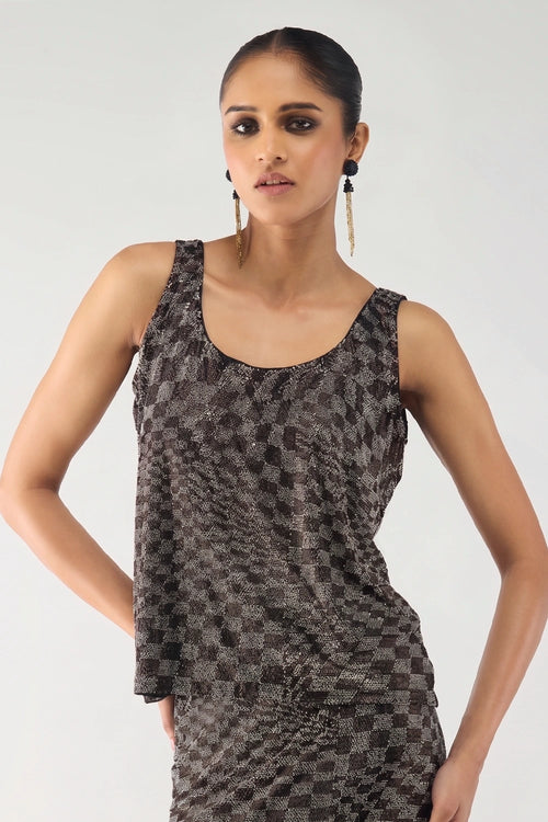 Bronze Illusion Top