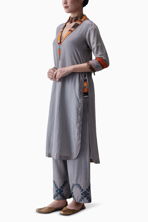 Grey Dzong Kurta