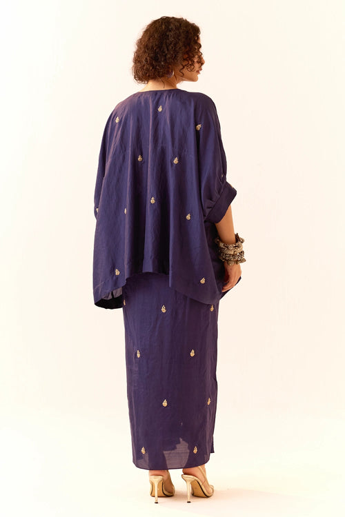 Navy Blue Lehenga Set