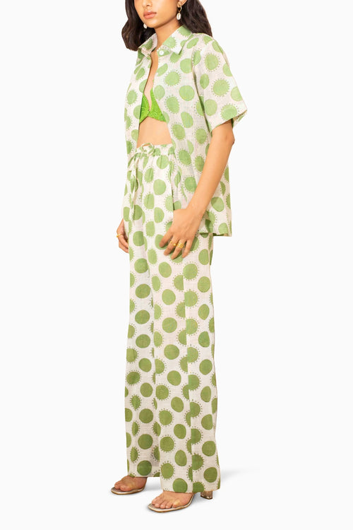 Naples Green Polka Co-ord Set
