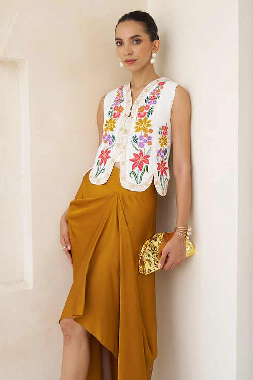 Mustard Noor Skirt Set