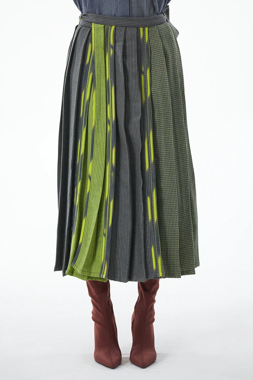 Grey Lime Shepherd's Skirt