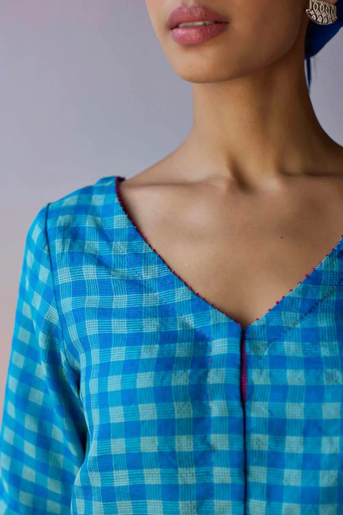 LightWoven Blue Blouse