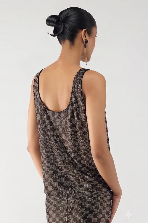 Bronze Illusion Top
