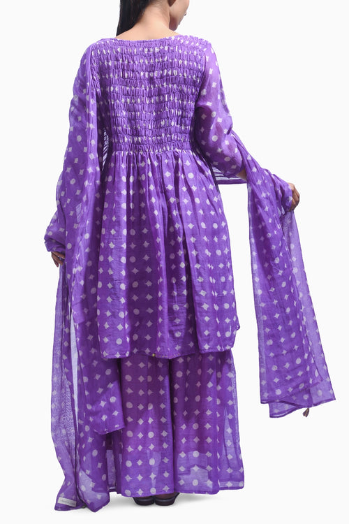 Violet Smocked Set