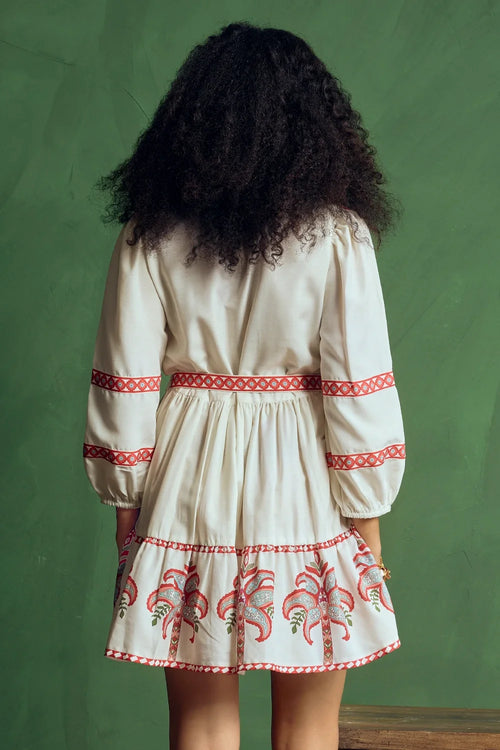 Ivory Poppy Dress