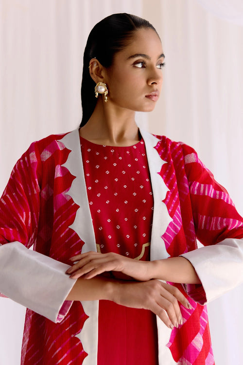 Rangmahal Lehriya Jacket