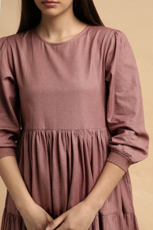 Blush Rib Vasara Dress