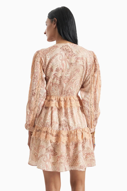 Blush Paisley Tier Dress