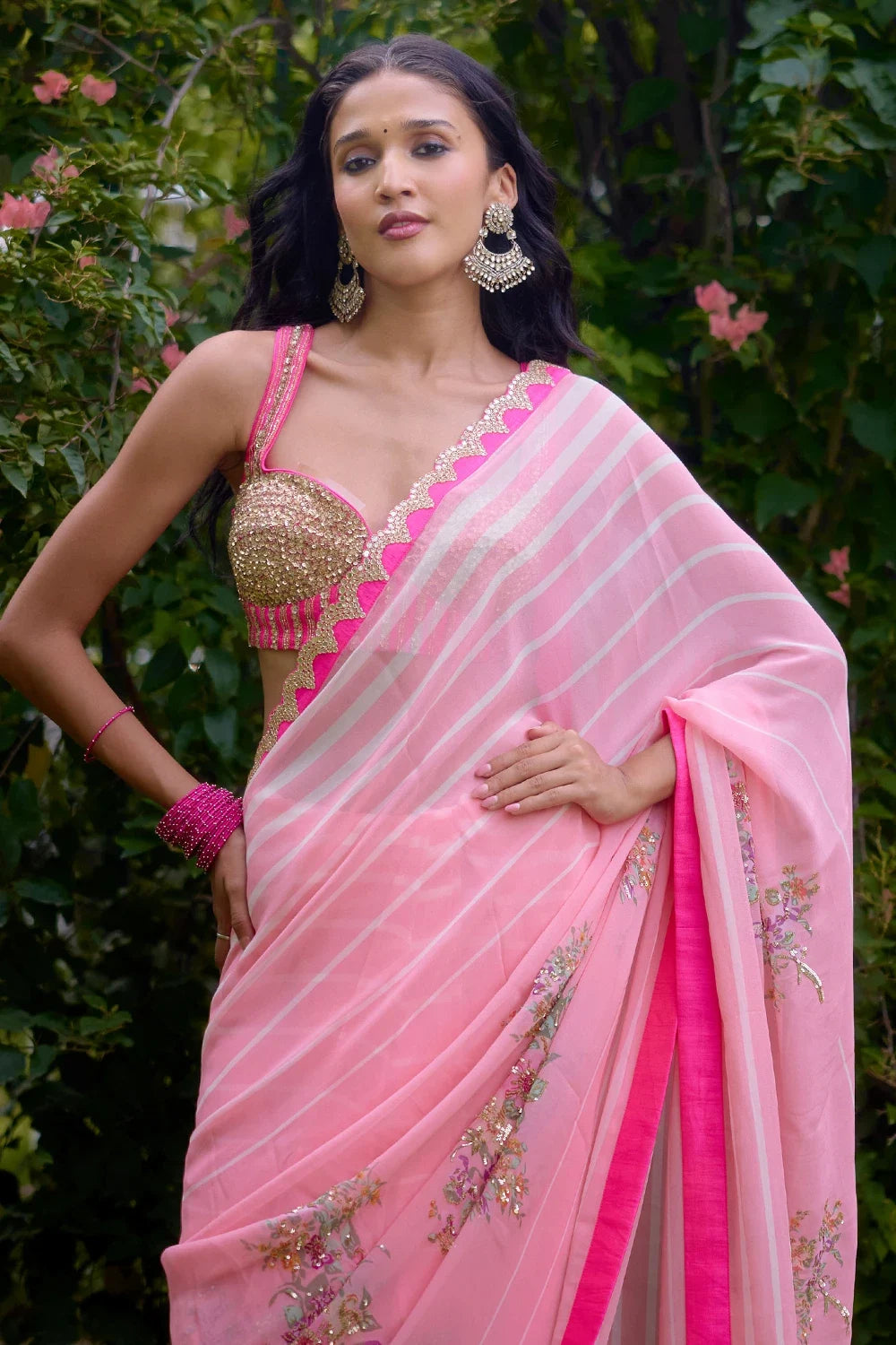 Haseena Pink Saree