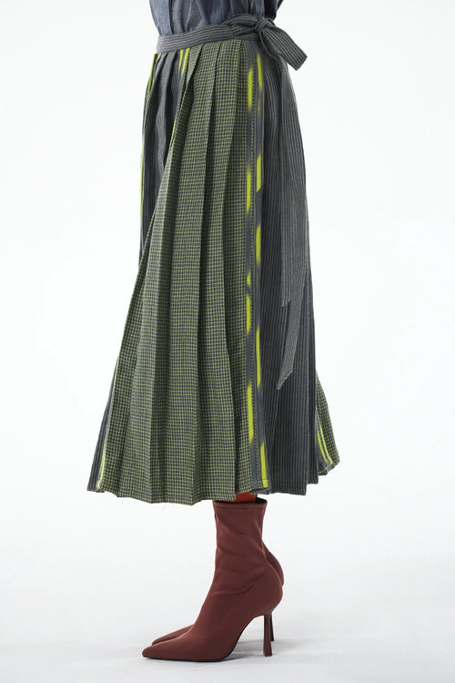 Grey Lime Shepherd's Skirt