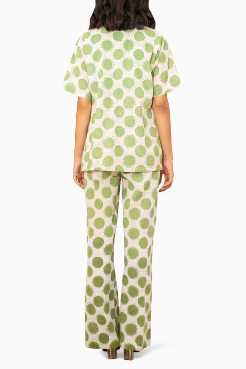 Naples Green Polka Co-ord Set