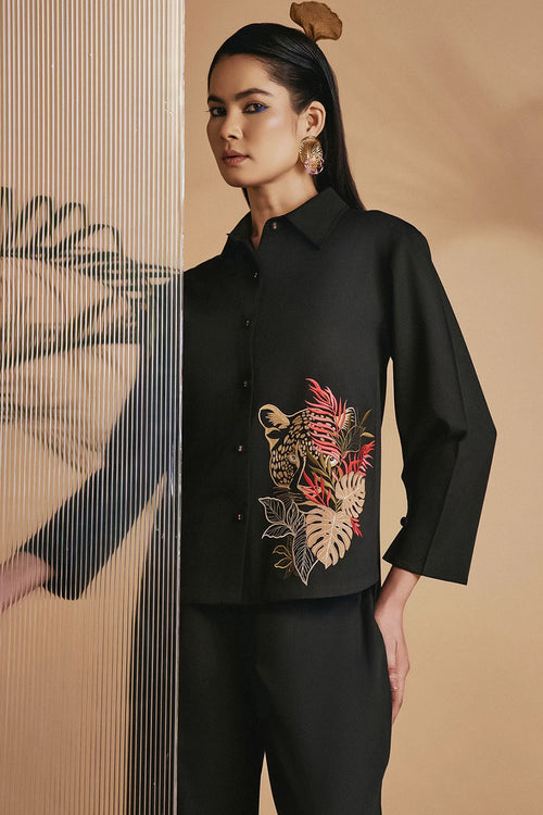 Black Leopard Shirt