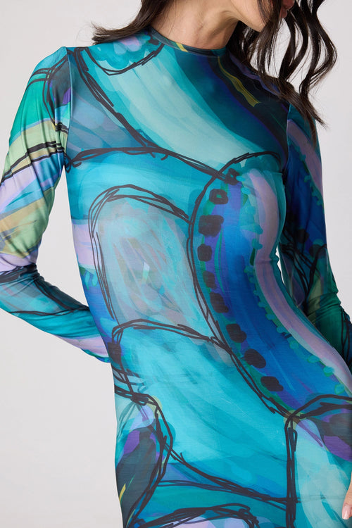 Multi Chiffon Maeva Dress