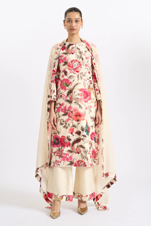 Crimson Garden Kurta Set